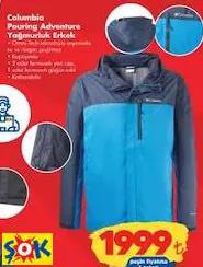 COLUMBİA POURİNG ADVENTURE YAĞMURLUK ERKEK